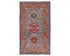 3x5 Gray Kazak Afghan Hand Knotted Geometric Wool Area Rug
